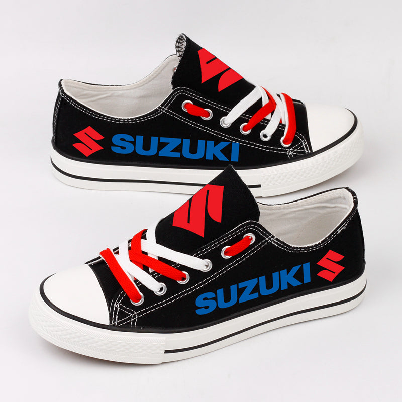 Suzuki Canvas Sneakers Shoes For Men Women Fans