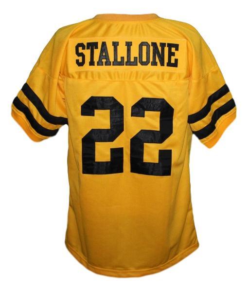 Sylvester Stallone #22 Lincoln High School Football Jersey Yellow