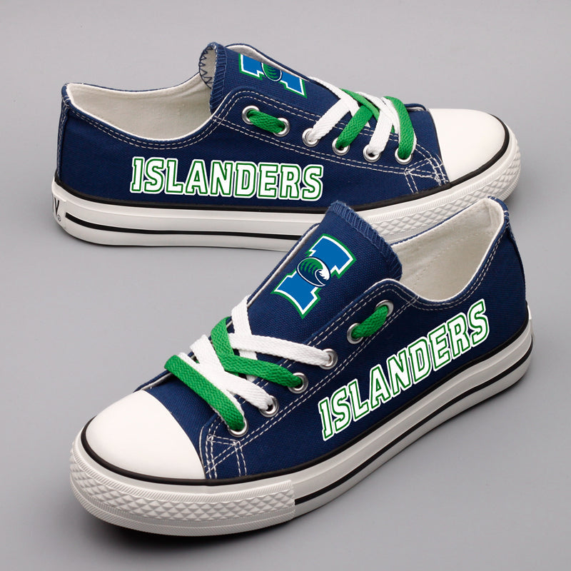 Texas A&M-CC Islanders Limited Print NCAA College Students Low Top Canvas Shoes Sport Sneakers