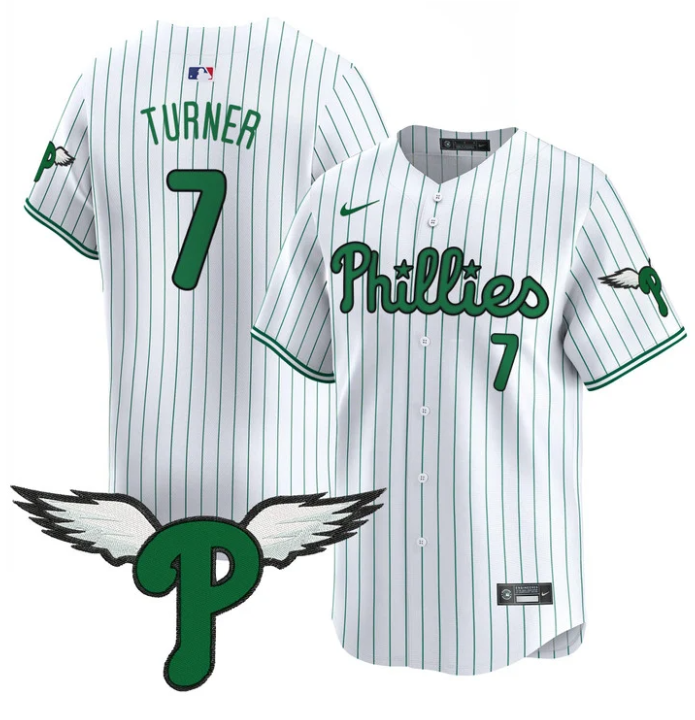 Trea Turner Jersey #7 Philadelphia Phillies 2025 Vapor Premier Limited Stitched Pinstripe