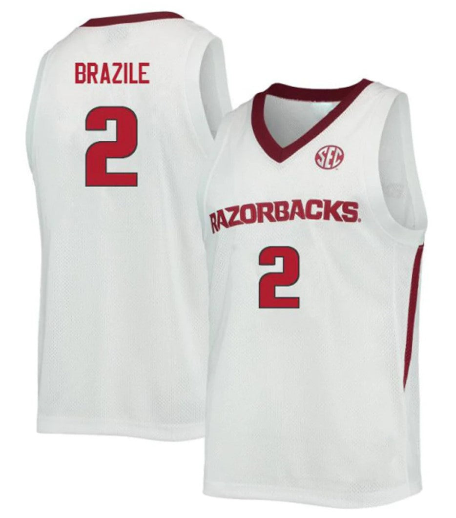 Trevon Brazile Jersey Arkansas Razorbacks College Basketball 100 Season #2