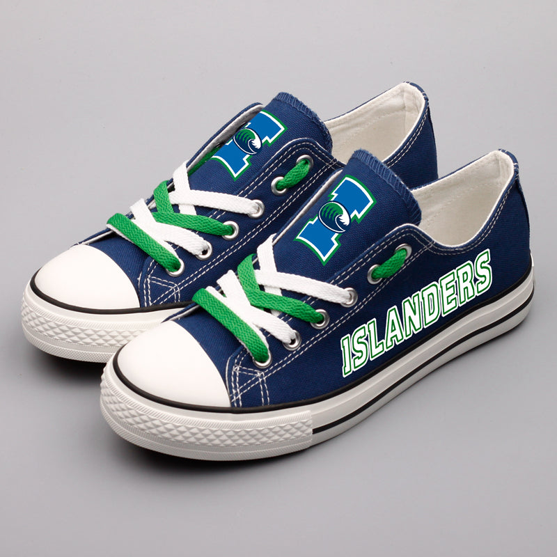 Texas A&M-CC Islanders Limited Print NCAA College Students Low Top Canvas Shoes Sport Sneakers