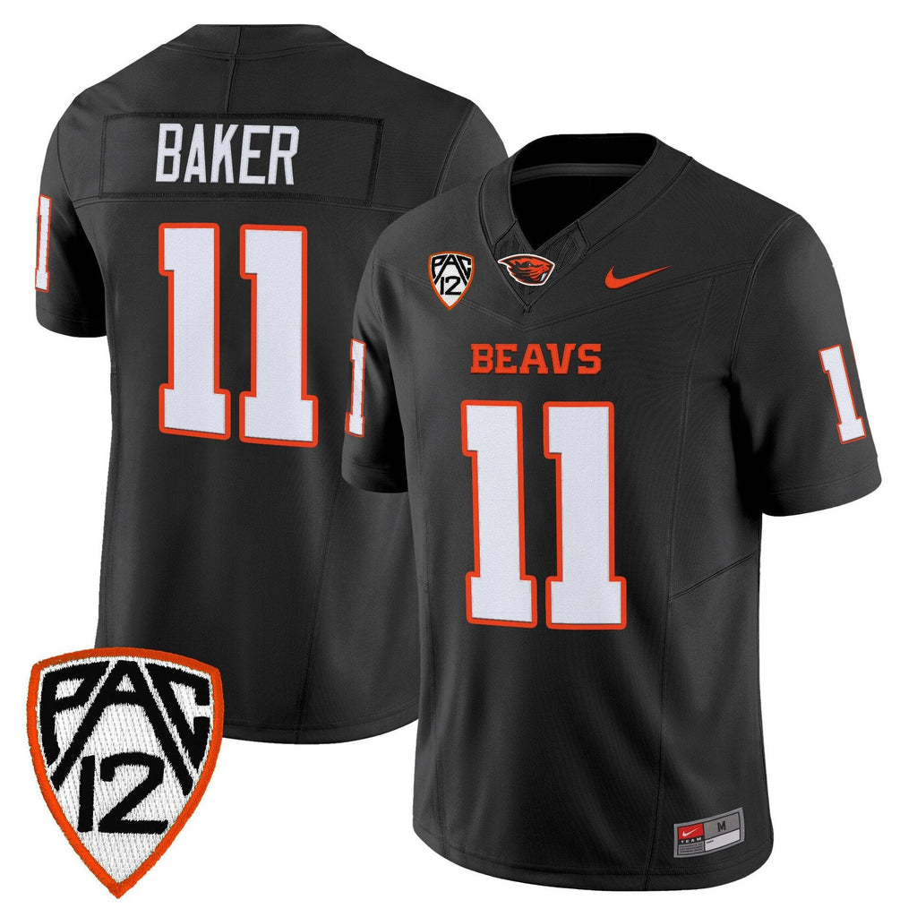 Terry Baker Jersey #11 Oregon State Beavers 2025 Limited Stitched Black