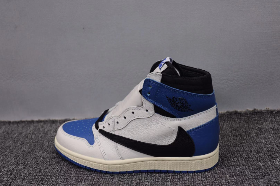 Travis Scott X Fragment X Air Jordan 1 High OG SP Military Blue