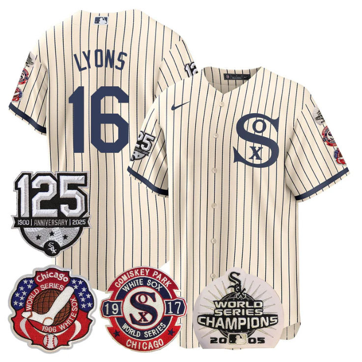 Ted Lyons Jersey #16 Chicago White Sox 125th Anniversary World Series Champions Field Of Dream