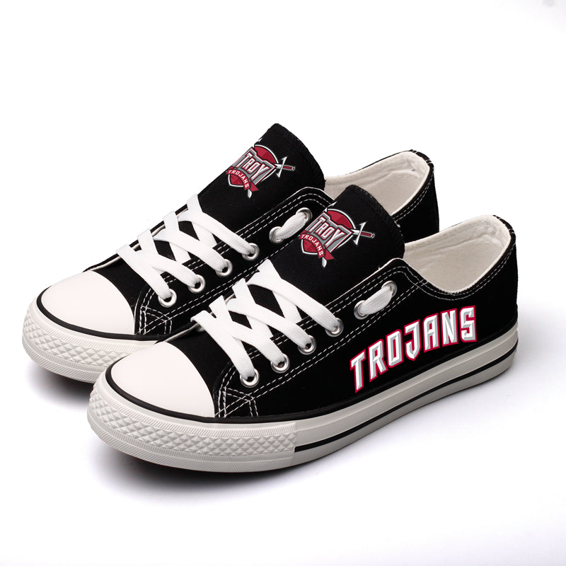 Troy Trojans Limited Print NCAA College Students Low Top Canvas Shoes Sport Sneakers