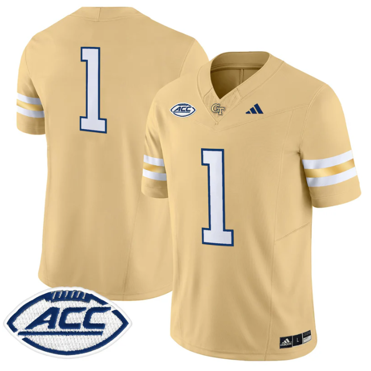 Team Jersey #1 Georgia Tech Yellow Jackets 2025 Limited Stitched