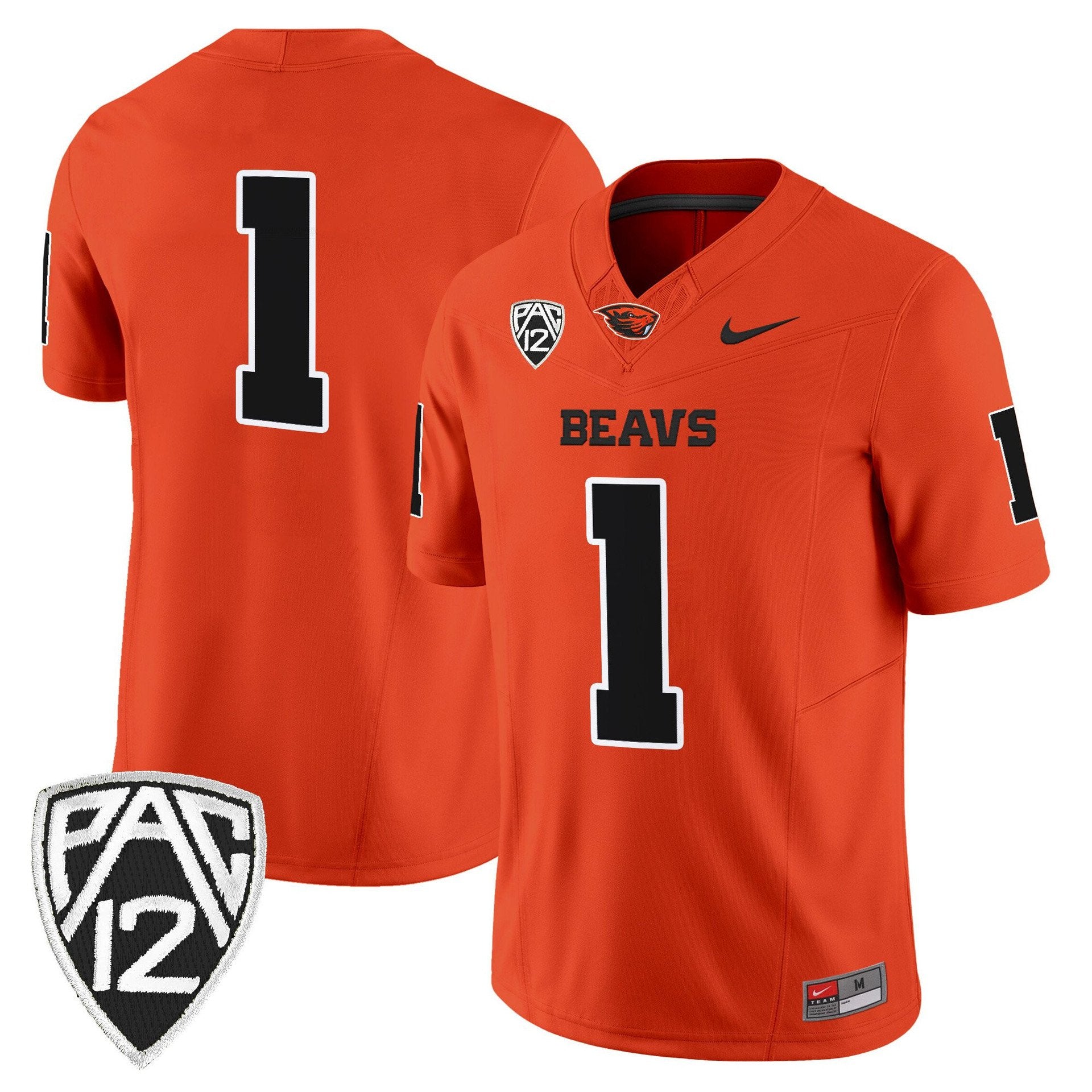 Team Jersey #1 Oregon State Beavers 2025 Vapor Limited Stitched Orange