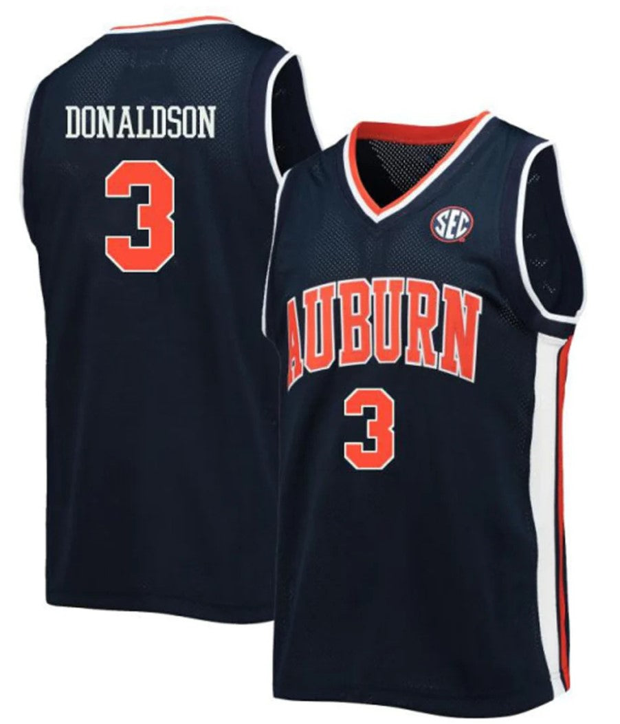 Tre Donaldson Jersey Auburn Tigers College Basketball #3