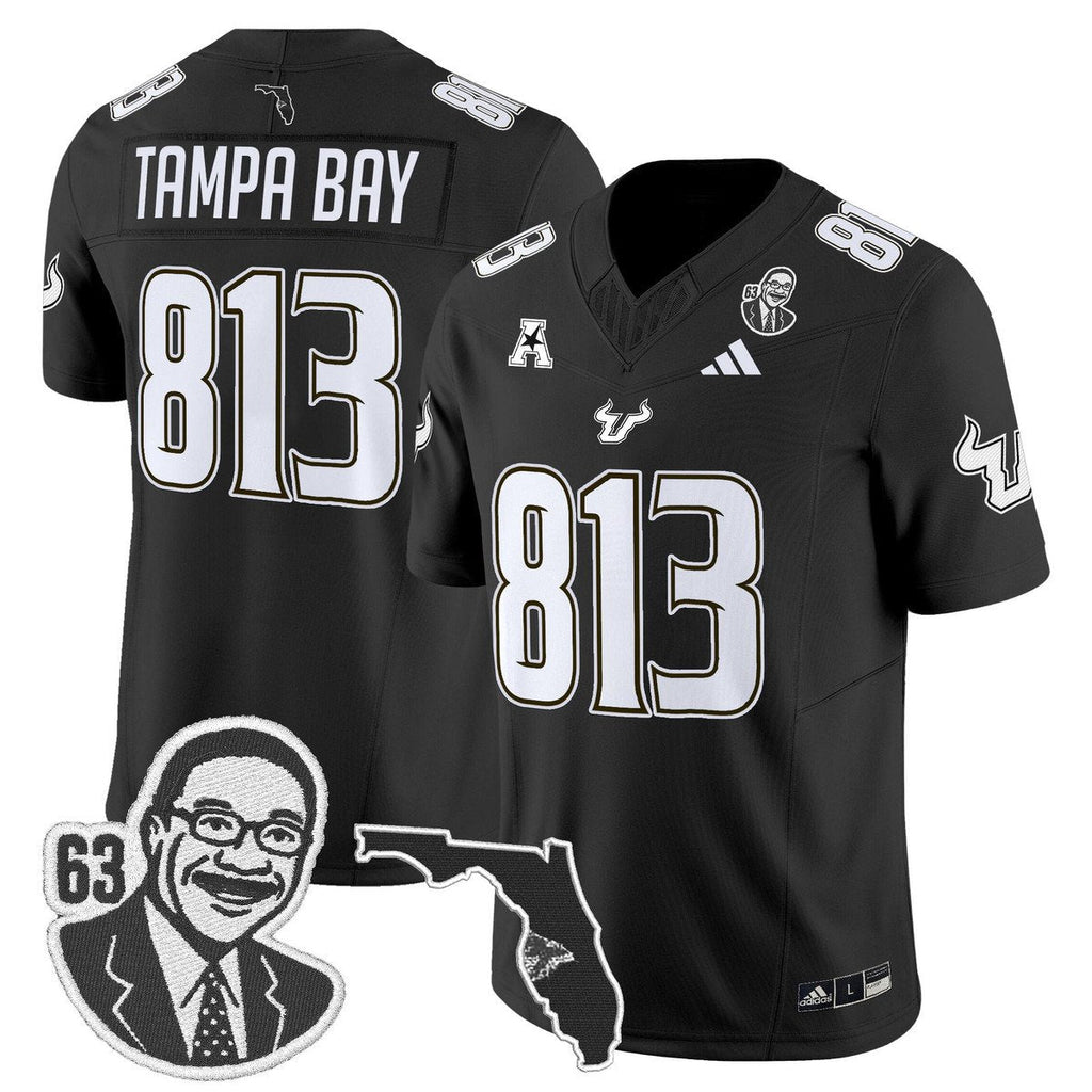Tampa Bay Jersey #813 South Florida Bulls Lee Roy Selmon Legacy Stitched Black