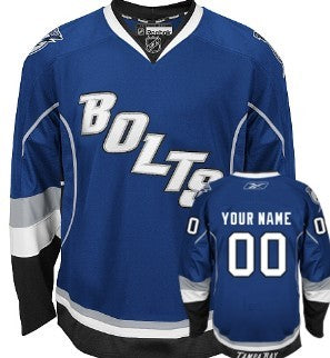 Tampa Bay Lightning Customized Blue Third Jersey