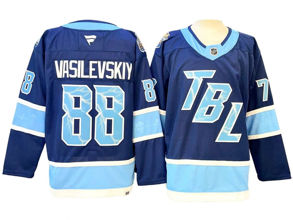 Tampa Bay Lightning #88 Andrei Vasilevskiy Blue 2026 NHL Stadium Series Jersey
