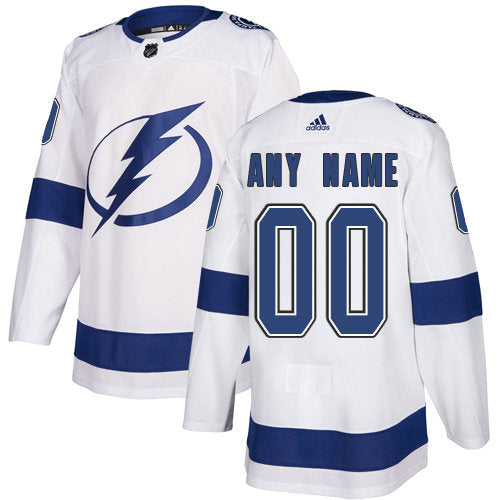 Tampa Bay NHL  White Customized Jersey