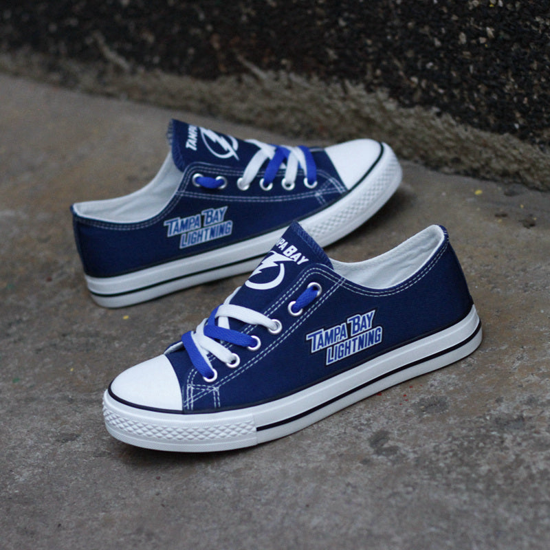 Tampa Bay Lightning Low Top Canvas Sport Sneakers Shoes For Men Women Fans