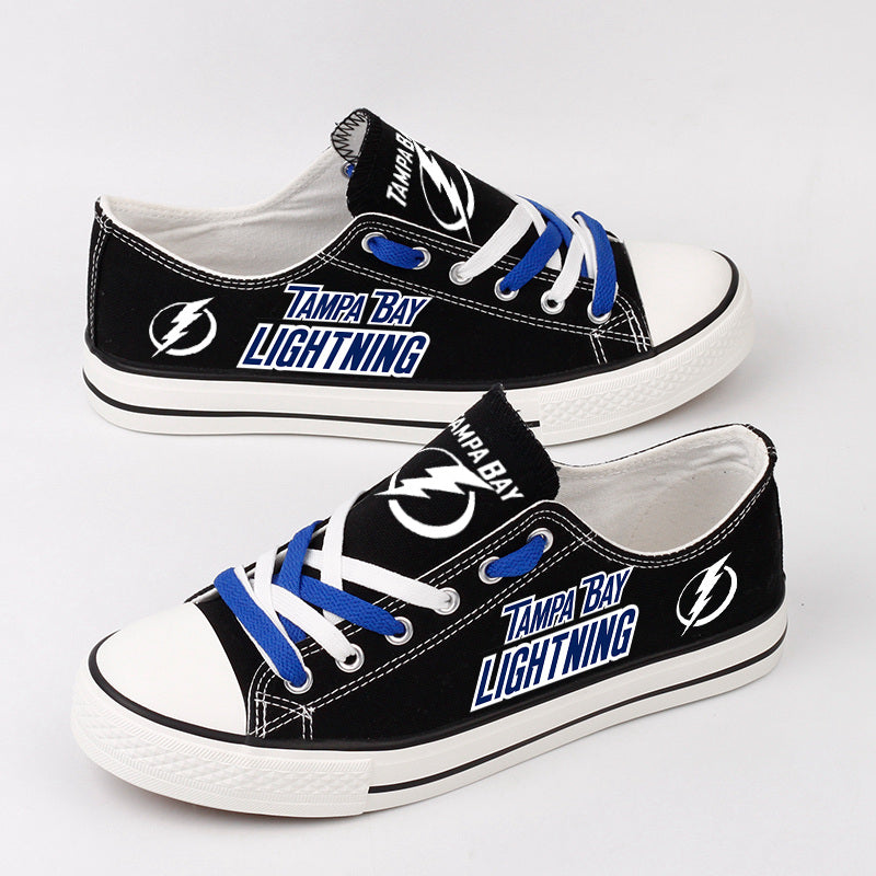 Tampa Bay Lightning Low Top Canvas Sport Sneakers Shoes For Men Women Fans