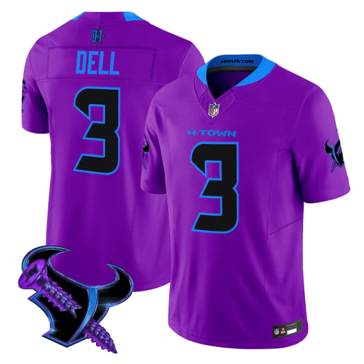 Tank Dell Jersey #3 DJ Screw 2025 Vapor Limited All Stitched