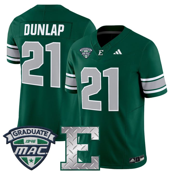 Tavierre Dunlap Jersey #21 Eastern Michigan Eagles 2025 Limited Stitched