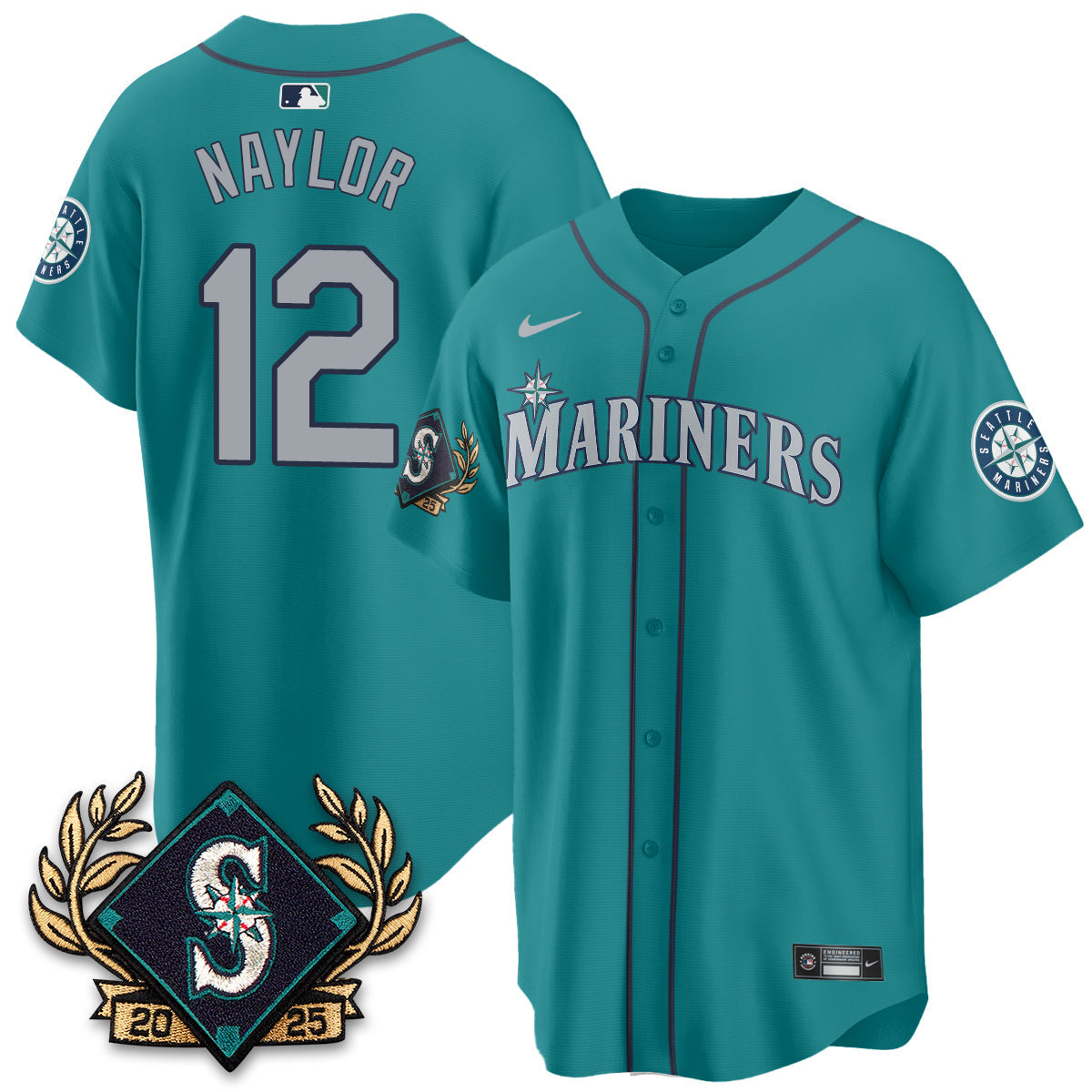 Seattle Mariners 2025 Series Champions Jersey - All Stitched