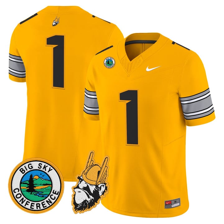 Team Jersey #1 Idaho Vandals 1975 Throwback Vapor Limited Stitched Gold