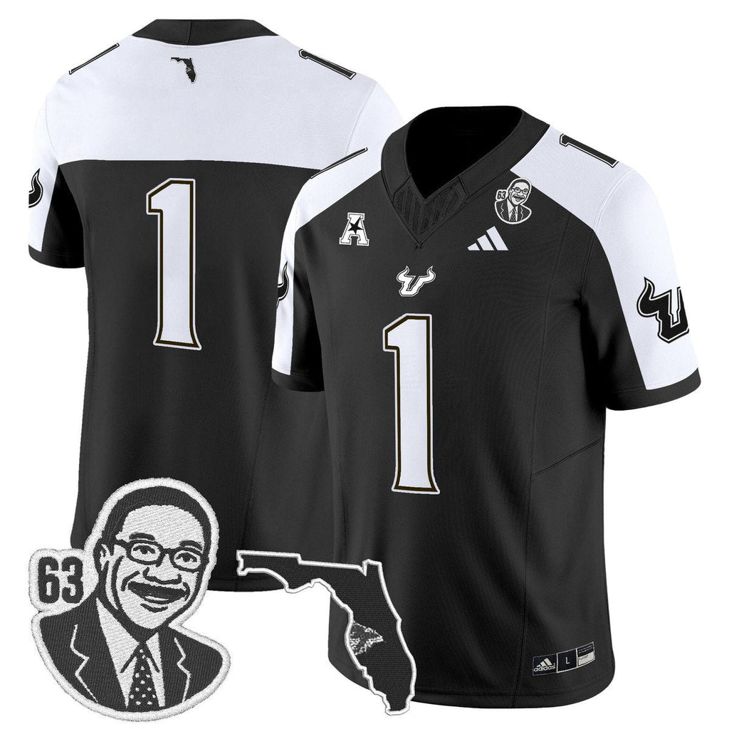 Team Jersey #1 South Florida Bulls Lee Roy Selmon Legacy Stitched Black Alter