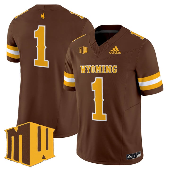 Team Jersey #1 Wyoming Cowboys 2025 Vapor Limited Stitched Brown