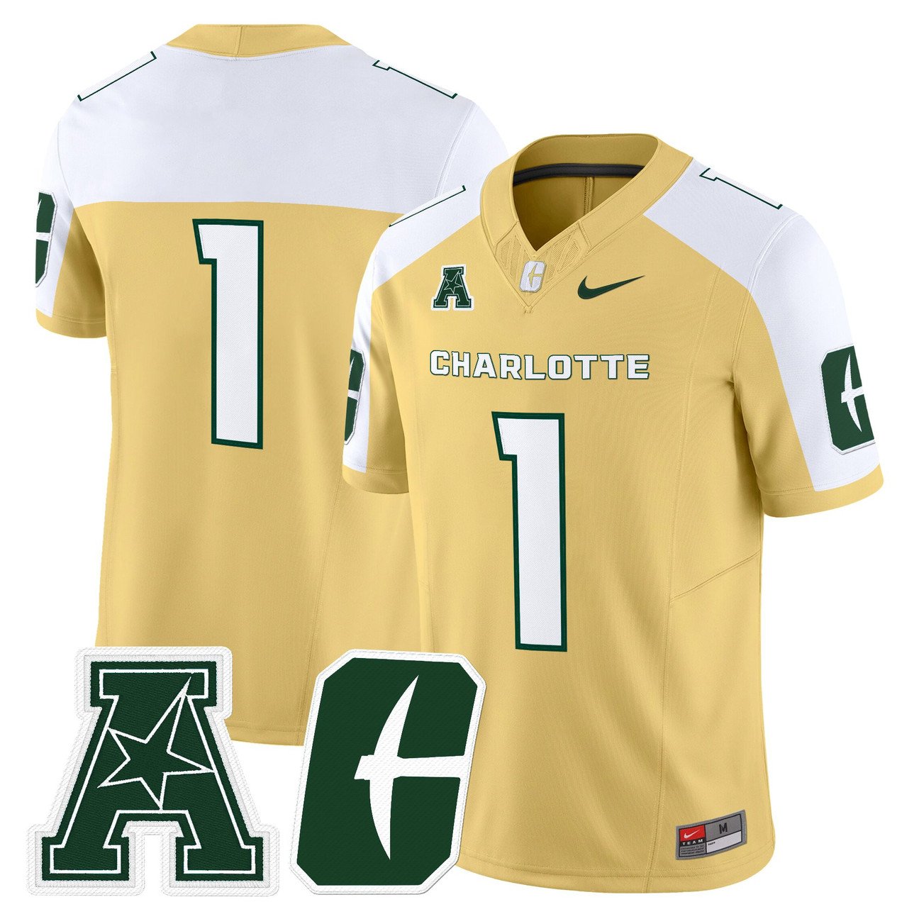 Team Jersey #1 Charlotte 49ers 2025 Vapor Limited Stitched