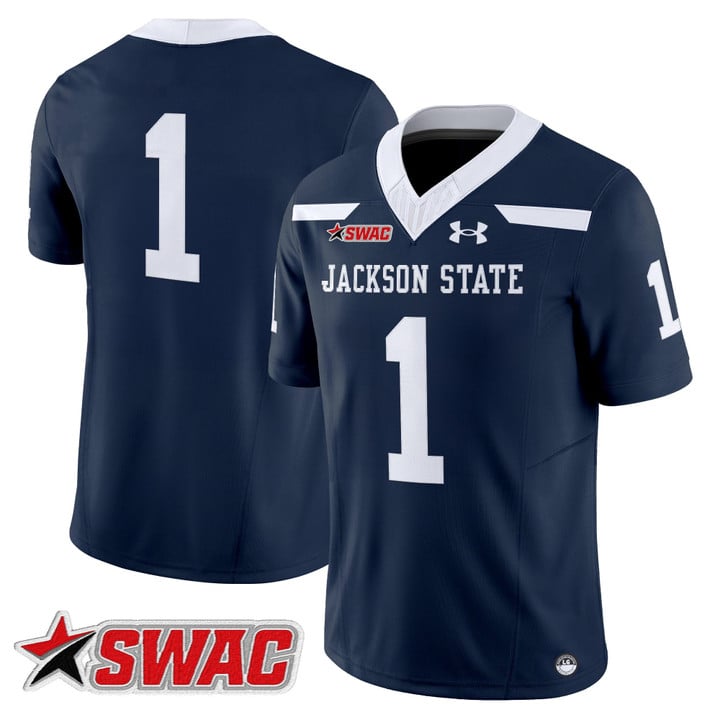 Team Jersey #1 Jackson State Tigers 2025 Vapor Limited Stitched