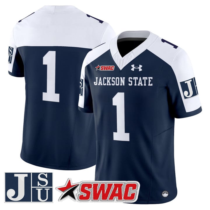 Team Jersey #1 Jackson State Tigers 2025 Vapor Limited Stitched
