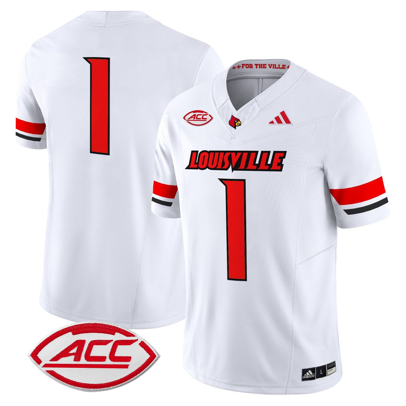 Team Jersey #1 Louisville Cardinals 2025 Vapor Limited Stitched