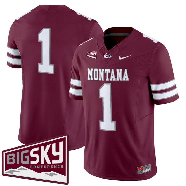Team Jersey #1 Montana Grizzlies 2025 Vapor Limited Stitched Black Alter