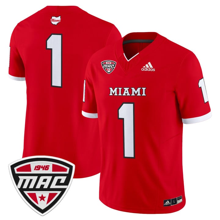 Team Jersey #1 Miami OH RedHawks 2025 Vapor Limited Stitched