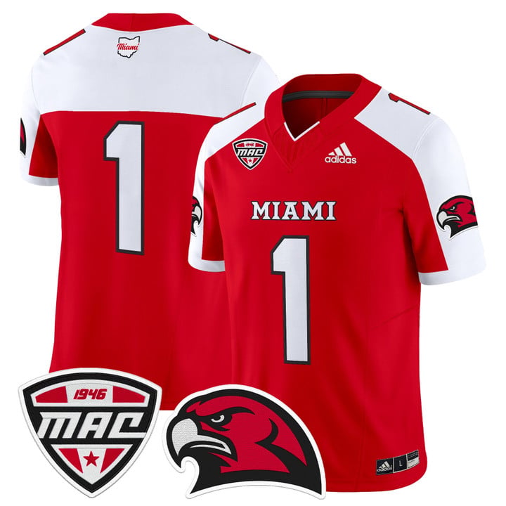 Team Jersey #1 Miami OH RedHawks 2025 Vapor Limited Stitched