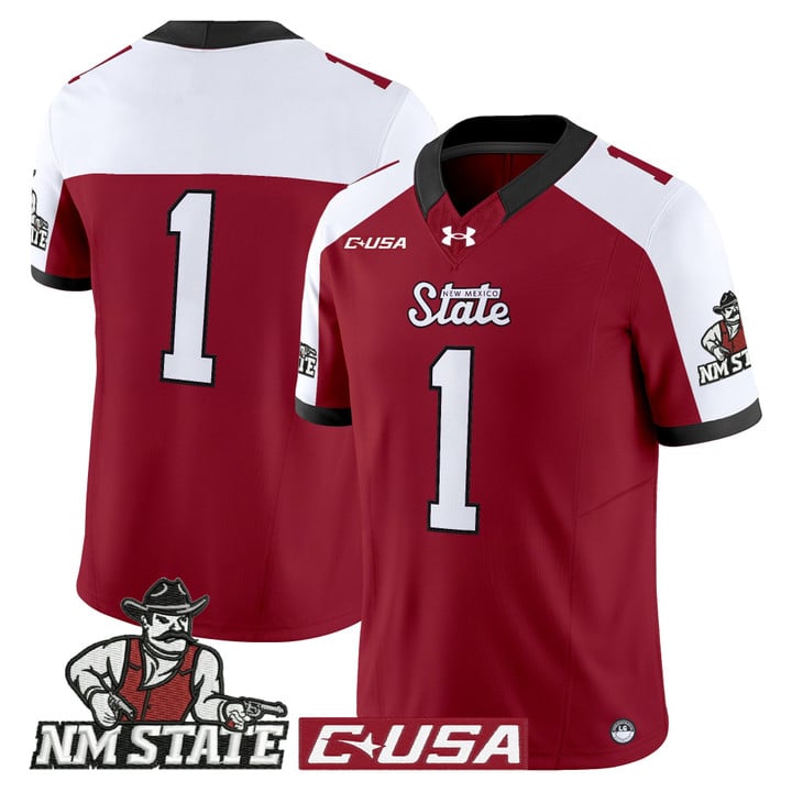 Team Jersey #1 New Mexico State Aggies 2025 Vapor Limited Stitched