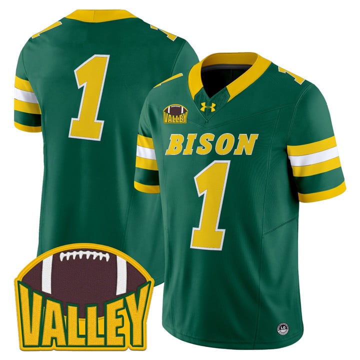 Team Jersey #1 North Dakota State Bison 2025 Vapor Limited Stitched