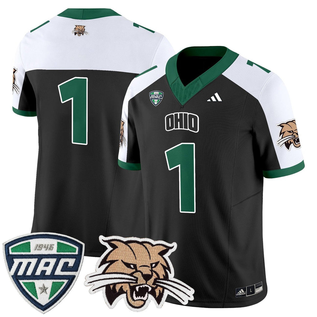 Team Jersey #1 Ohio Bobcats 2025 Vapor Limited Stitched