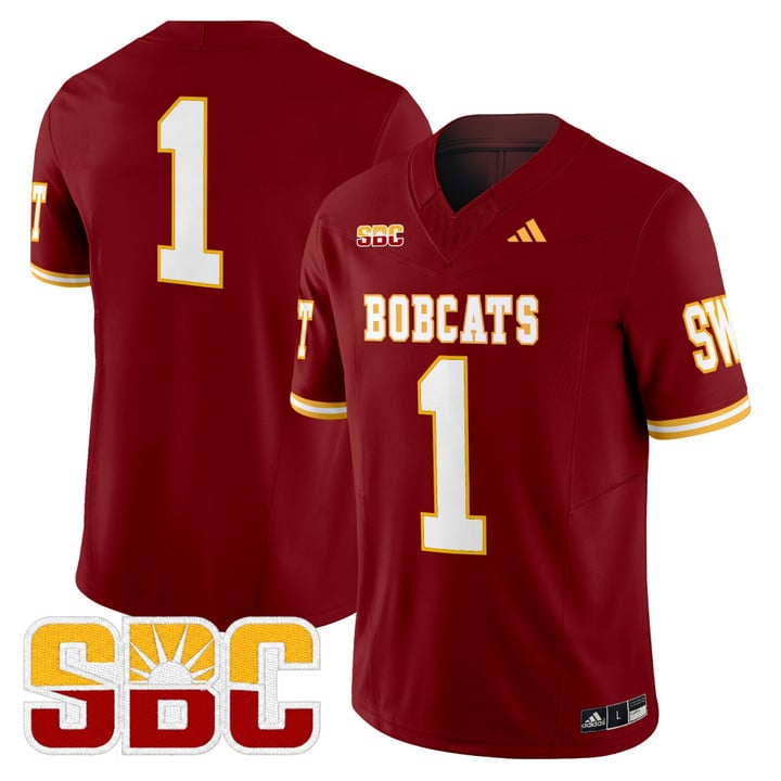 Team Jersey #1 Texas State Bobcats 2025 Vapor Limited Stitched