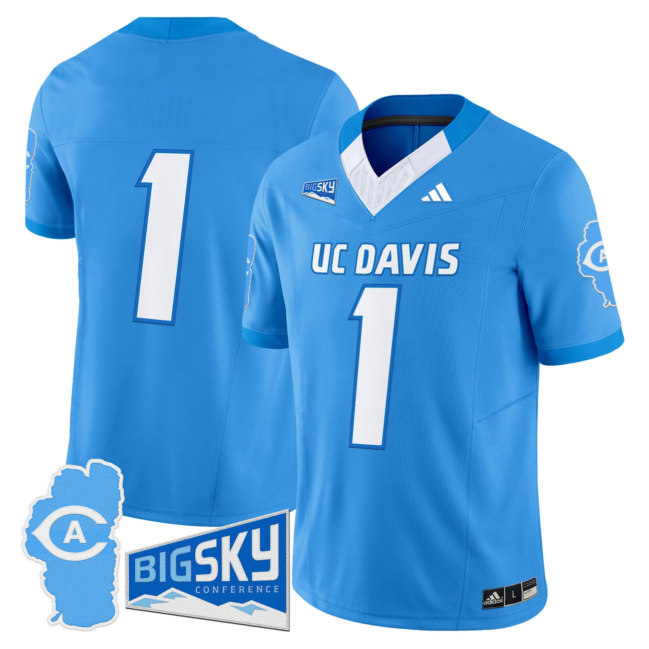 Team Jersey #1 UC Davis Aggies 2025 Lake Tahoe Patch Stitched