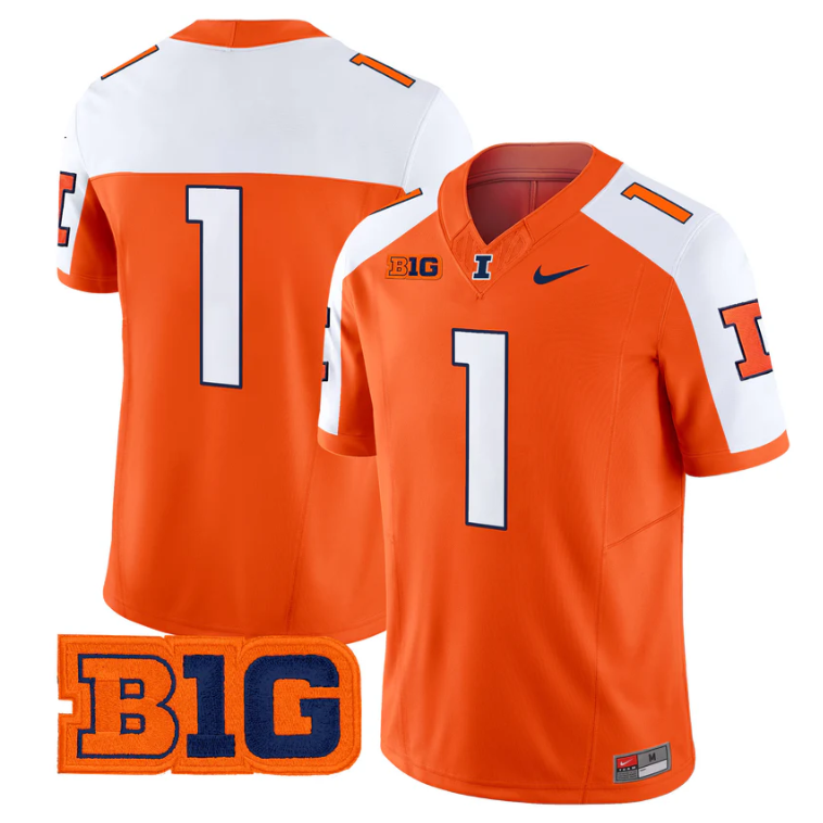 Team Jersey #5 Illinois Fighting Illini 2025 Vapor Limited Stitched