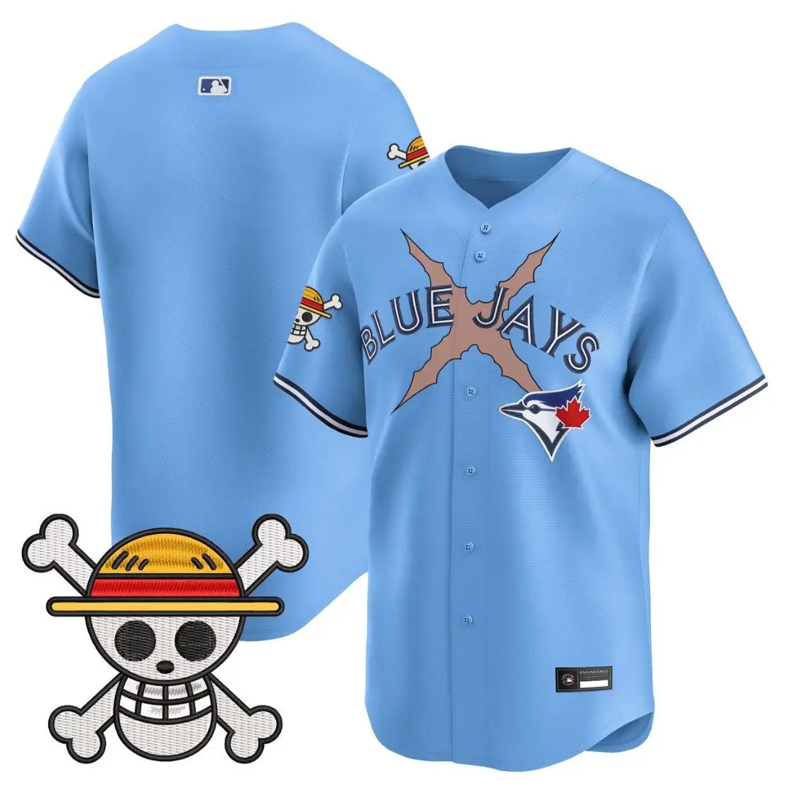 Team Jersey Blank Blue Jays One Piece Premier Limited Stitched