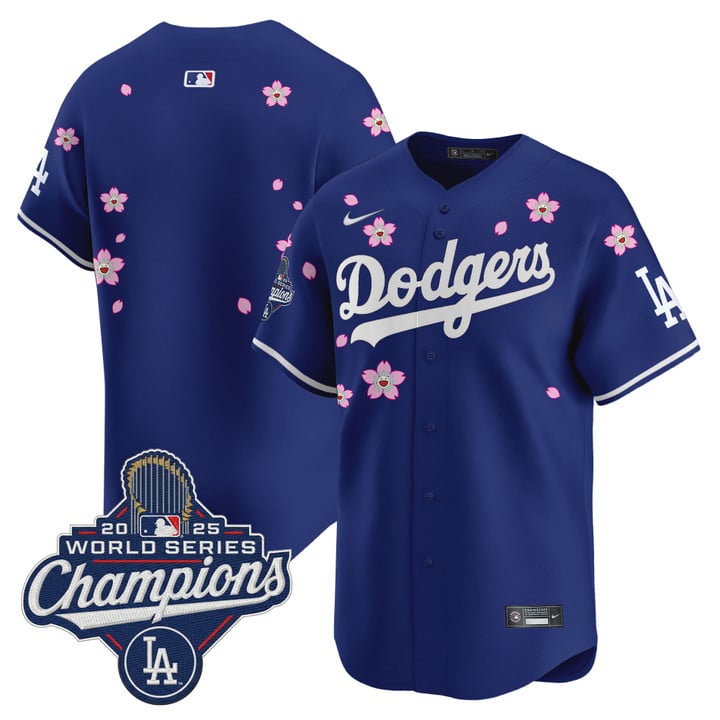 Team Jersey Dodgers 2025 World Series Champions Tokyo Series Stitched