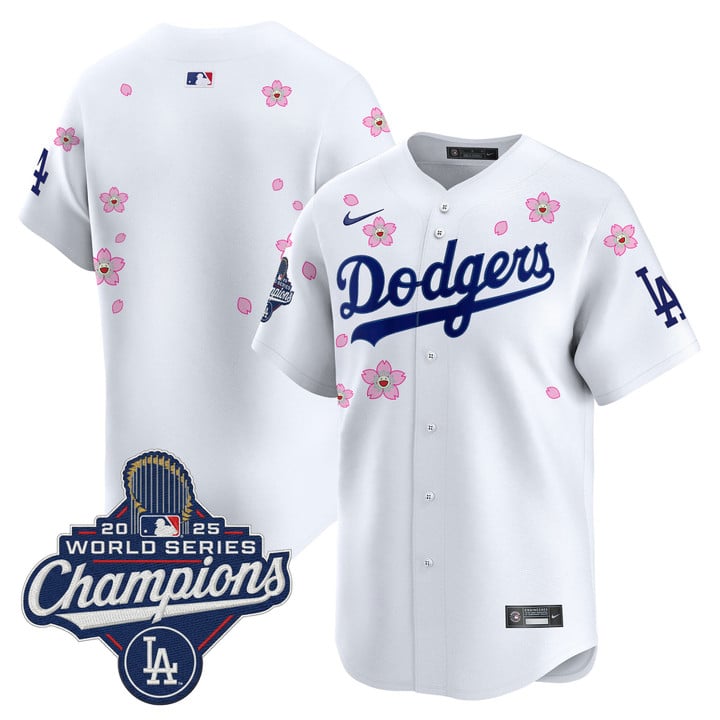 Team Jersey Dodgers 2025 World Series Champions Tokyo Series Stitched