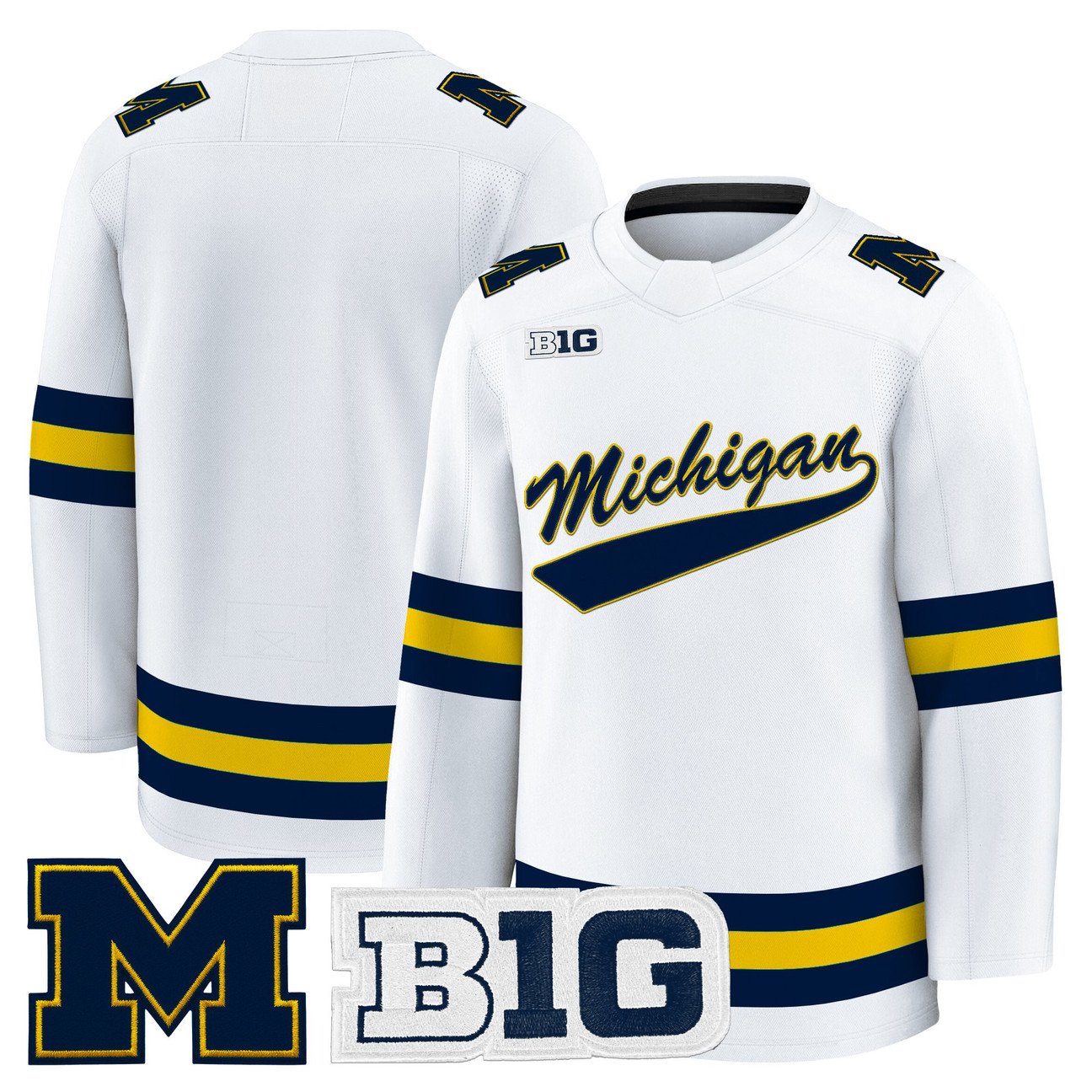 Team Jersey Michigan Wolverines 2025-26 Premium All Stitched