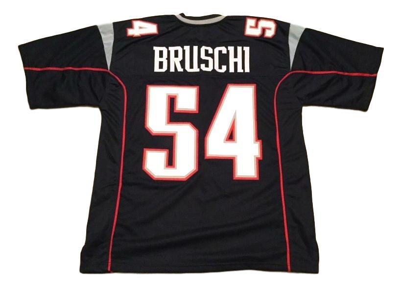 Tedy Bruschi CUSTOM STITCHED Unsigned Football Jersey Blue