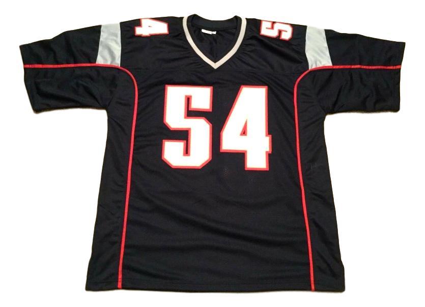 Tedy Bruschi CUSTOM STITCHED Unsigned Football Jersey Blue