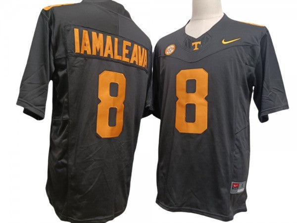 Tennessee Volunteers #8 Nico Iamaleava Black Vapor F.U.S.E. Limited Football Jersey
