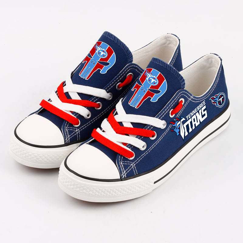 Tennessee Titans Low Top Canvas Sport Sneakers Shoes For Men Women Fans