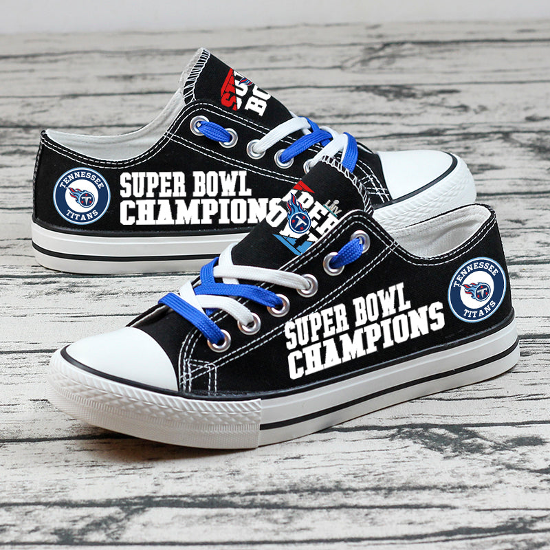 Tennessee Titans Low Top Canvas Sport Sneakers Shoes For Men Women Fans
