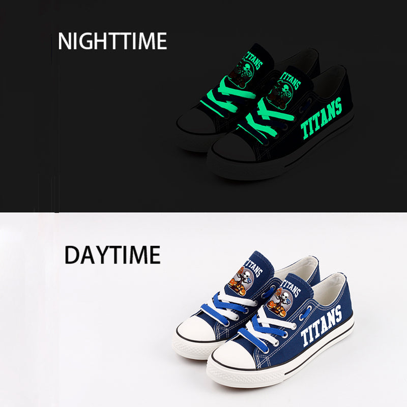 Tennessee Titans Low Top Canvas Sport Sneakers Shoes For Men Women Fans