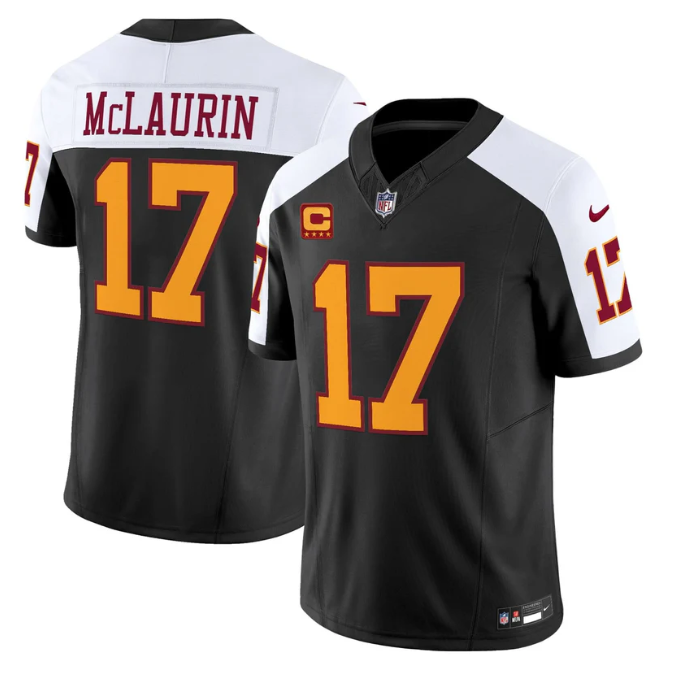 Terry McLaurin Jersey #17 Throwback Vapor Limited All Stitched Black Alter
