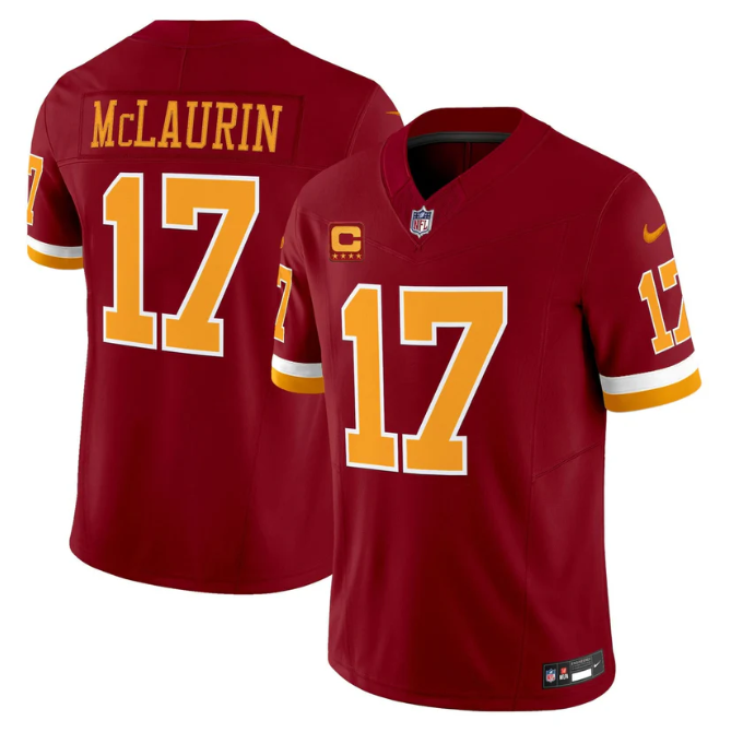 Terry McLaurin Jersey #17 Throwback Vapor Limited All Stitched Burgundy